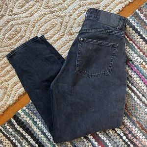 h & m black mom jeans